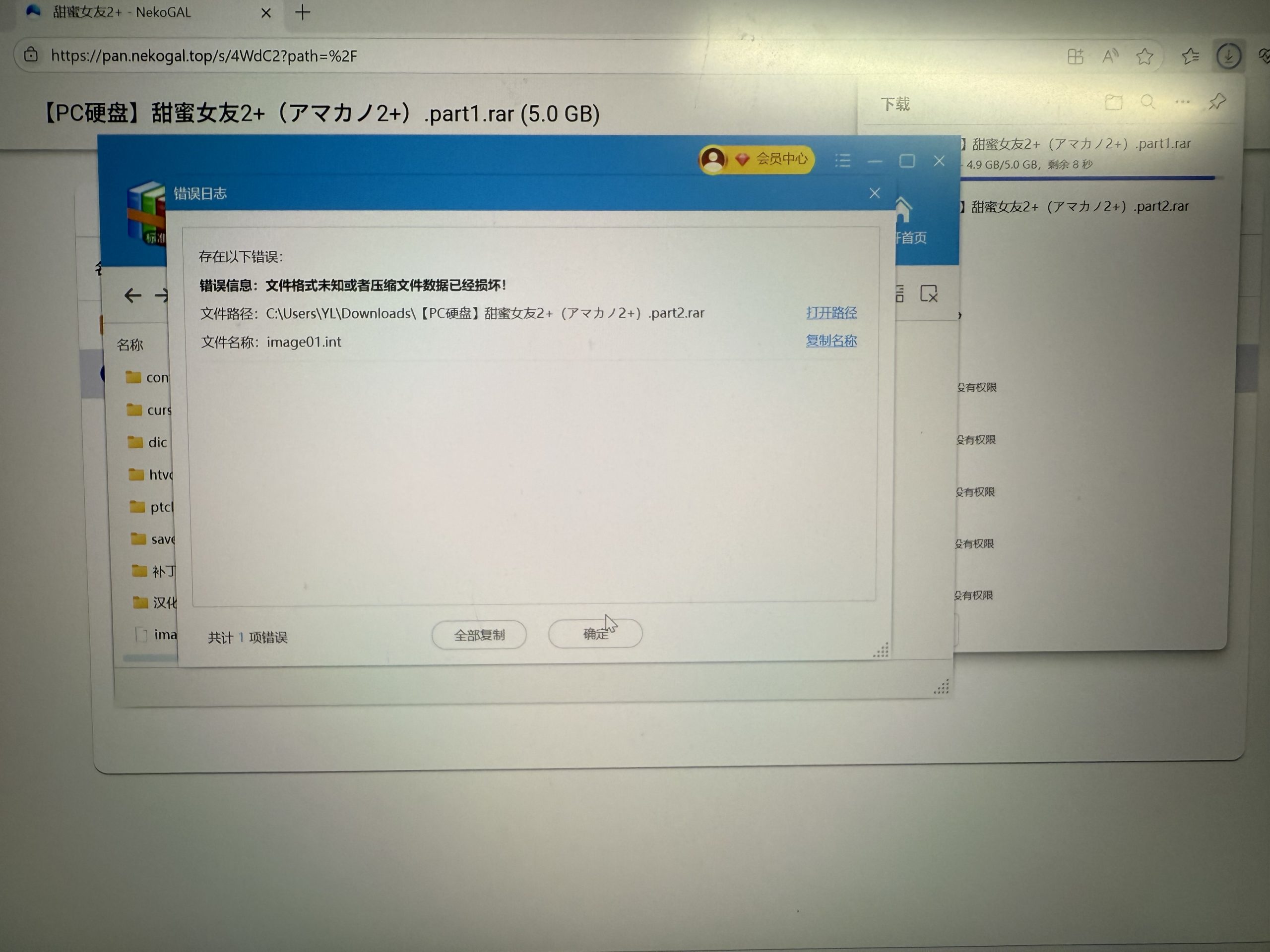 甜蜜女友2+解压包损坏-NekoGAL - Galgame传递者